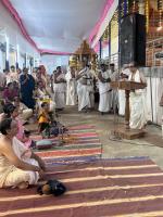 Ashirvachana on Day 6 of Annual Shashthi Festival at Shrimath Anantheshwar Temple Vittla (18 Dec 2023)